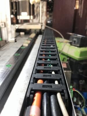 Fielect Drag Chain Cable Carrier, Open Type with End Connectors R55 25X50mm, 1 Meter Plastic for CNC Router Machines