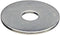 Stainless Steel Fender Washers, 1/4" x 1", 25 pcs