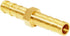 JoyTube Brass Hose Barb Fitting, 1/4" Barb Hose Union, Fuel Gas Water Air (Pack of 12)