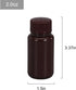 2 oz Wide Mouth Lab Reagent Bottle, Laboratory Grade Chemical Container, Sealed Leak-proof Amber HDPE Bottle, Pill Bottle, Water Sample Bottle(5 Pcs)