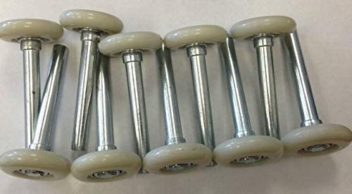 Whiting Style Premium Garage Door Rollers, Wheels - White Nylon Ball Bearing - 12