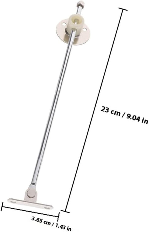 6pcs Artibetter Replaceable Bedside Cabinet Hinges with Iron Support Rods, Multi-Function Heavy Duty Cupboard Hinges