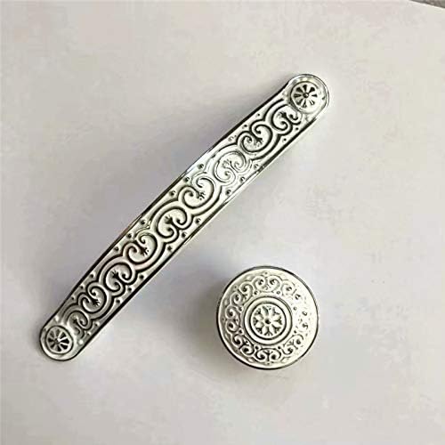 Generic Southst European Drawer Bedside Cabinet Door Handle White Silver Cabinet Wardrobe Cabinet