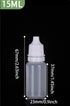 10 pieces 15ml Plastic Dropper Bottle with Childproof Cap, Portable Squeezable Eye dropper Containers Great for Solvents, Light oils, Saline, etc by NaYiissi