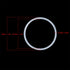 X AUTOHAUX Silicone O-Rings, VMQ Seal Gasket for Pipe Repair, 38mm OD 33.2mm ID 2.4mm Width, White, Pack of 10