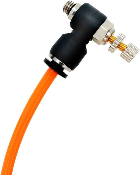 Beduan Pneumatic Air Flow Control Valve Push to Connect Elbow 90 Degree M5 Male Thread 4mm Tube OD (Pack of 5)