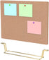 TOYANDONA Cork Board Bulletin Board with Metal Stand, Wooden Pin Notice Message Board for Home Office Desktop Memo