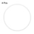 uxcell Silicone O-Rings, Pack of 4 VMQ Seal Gasket for Pipe Repair, 45mm OD 41mm ID 2mm Width, White