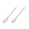 uxcell Micro Scoop 125mm Stainless Steel Reagent Sampling Spoon, 2Pcs for Laboratory