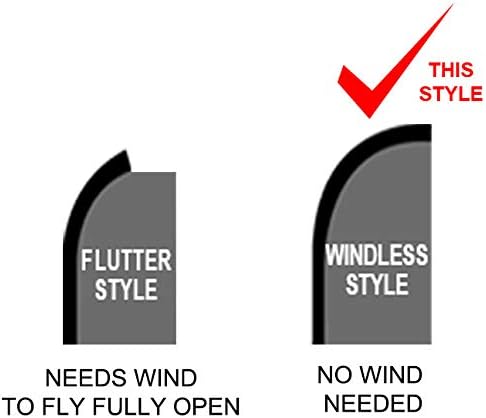 Generic 4 3x11.5 Less Co HAIR SALON HAIRCUTS PERMS COLOR Windless Swooper Flag Feather Banner Sign ft Tall (Flag Only)