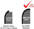 Generic 4 3x11.5 Less Co HAIR SALON HAIRCUTS PERMS COLOR Windless Swooper Flag Feather Banner Sign ft Tall (Flag Only)