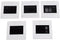 Drawup Interference Diffraction Grating Set with Circular Single and Double Slit Patterns, Multiple