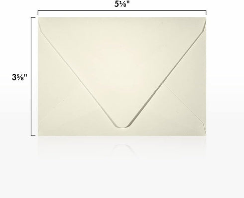 LUXPaper 4Bar A1 Contour Flap Invitation Envelopes, Natural, 50 Qty