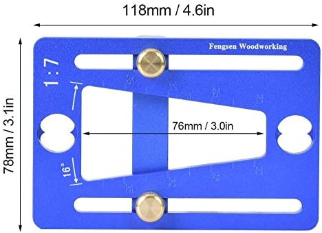 FTVOGUE Woodwork Dovetail Template - Dovetail Marker Marking Tool for Woodworking