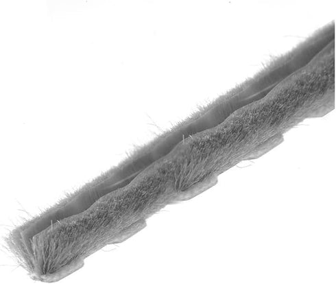 Zipper Pile Weatherstrip by CRL Z78273C - .270" Backing, .200" Pile Height, 100' Roll