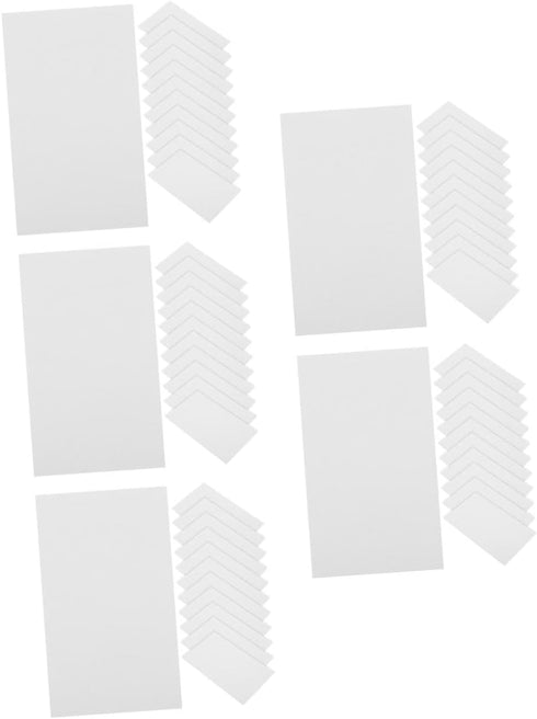 5sets 200pcs*5 DOITOOL Blank White Note Cards Index Cards White Blank Flashcards Memo Scratch Paper Study Memo