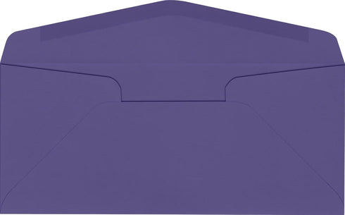 LUXPaper #10 Commercial Flap Business Envelopes - 4 1/8" x 9 1/2", Wisteria Purple, 80lb. Text, 50 Qty
