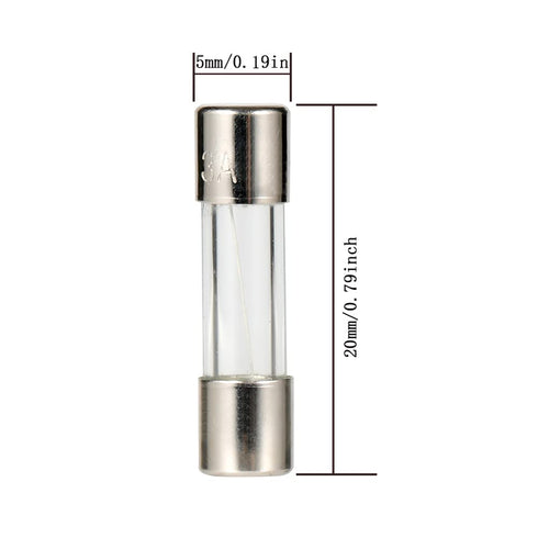 20PCS 110V 125V 8A 0.2 0.79 inch 5 20 mm PENGLIN Glass Fuses Slow-Blow Time Delay Fuse Light Strings Replacement Glass