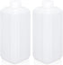 2 Pcs Plastic Lab Chemical Reagent Bottles, 16.9oz Square Sample Storage Container with Inner Ring Cover