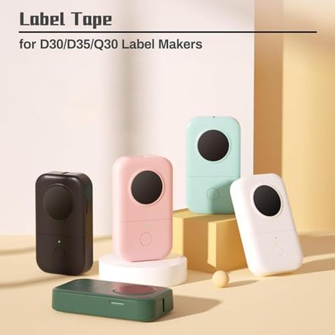 Haihaixiong D30 160 D30 12 40 mm (0.47 1.57 Inch) Bright Color Yellow Label Tape, PCS Thermal Label, Compatible