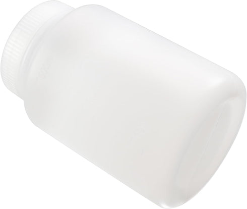 Bettomshin 1Pcs 500ml PE Plastic Bottles, Food Grade Wide Mouth Lab Reagent Storage Container