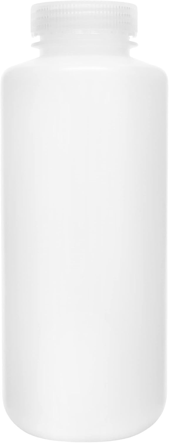 EISCO Reagent Bottle, 1000mL - Wide Mouth with Screw Cap - HDPE Labs by EISCO