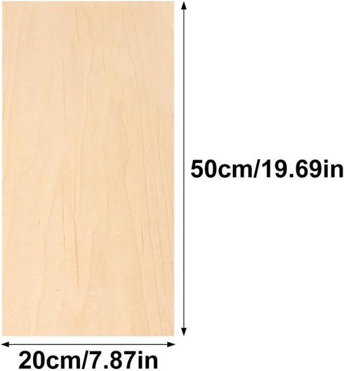 Gumney 7.8719.68in, 0.5mm Natural Dyed Maple Wood Veneer, Thickness Thin Wood Veneer for Skateboard, Fingerboard