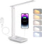 LED Desk Lamp for Home Office, USB Charging Port, Dimmable Table Lamp,