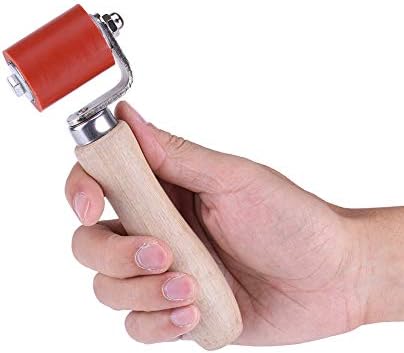 Yosoo Hand Roller 40mm Silicone High Temperature Resistant Seam Hand Pressure Roller for Roofing PVC Welding Tool