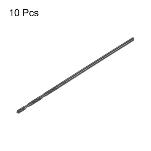 HARFINGTON 10pcs Jobber Drill Bits 1mm (5/128") Nitride Coated High Speed Steel Twist Drill Bits for Metal Wood Plastic