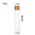 8 Pcs 110ml Plastic Test Tubes 28 x 150mm Clear Flat Test Tubes with Screw Caps for Scientific Experiments, Bath Salts, Candy Storage, Party Favors