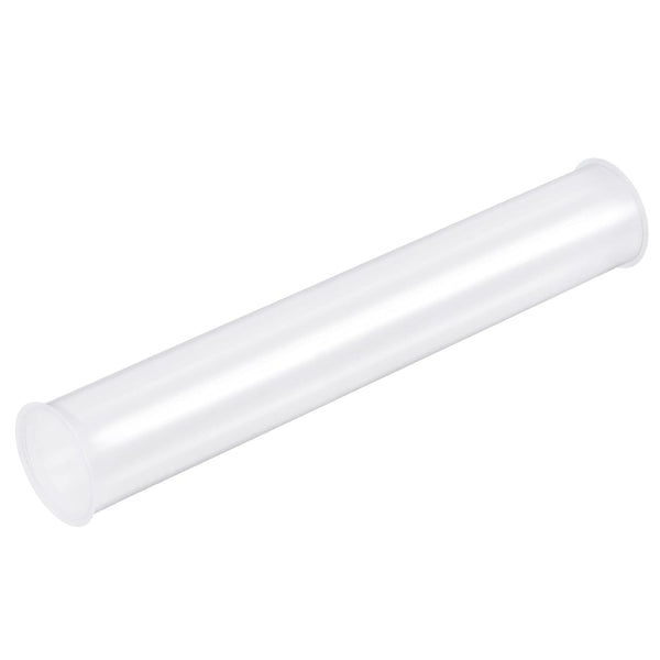 MECCANIXITY Clear Storage Tube, Small Plastic Round Tubing with Caps, Rigid Bottle Container 30x32x200mm for Item