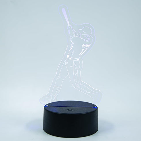 EXIGENT 3D Illuminated Baseball Lamp with Acrylic Design - Night Light