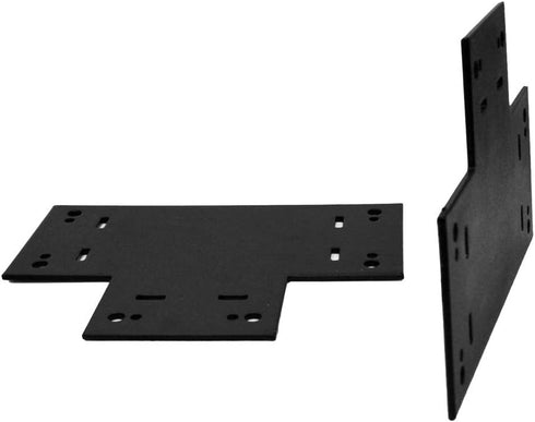 Ozco Building Products 56612 6-inch T-Tie Plate Connector, Black (2 per Pack)