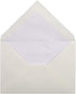 Lalo 21400L - Pack of 25 Gummed Lined Envelopes C6, Vergé De France, White by Clairefontaine