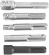 3PC Socket to Drill Adapter, SDS Plus Steel Socket Adapter, 2PC Hexagonal Extension Electric Tool Accessories
