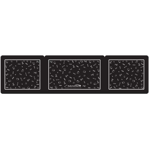 Really Good Stuff Deluxe Privacy Shield, Large - Black Corrugated Plastic for Student Desks