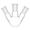 StonyLab Glass 50ml Heavy Wall 3 Neck Round Bottom Flask RBF, 24/40 Center and Side Standard Taper Outer Joint