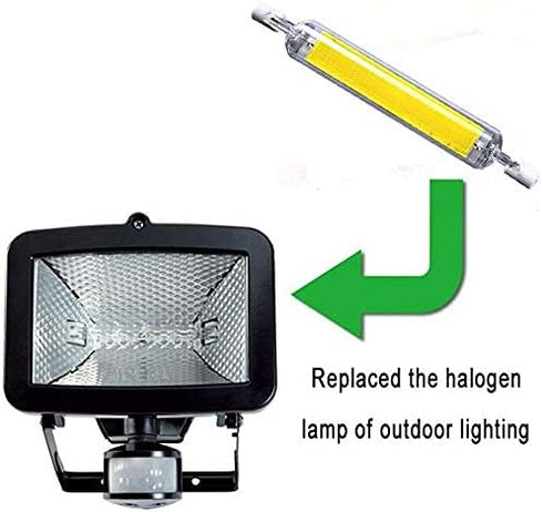 15W 118mm R7S LED Bulbs (2 Pack), 150W Halogen Equivalent, Dimmable T3 R7s Base, Warm White 3000K