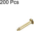 uxcell Tiny Iron Hardware Nails 1.2X8mm(DxL) for DIY Wooden Boxes, Gold Tone, 200pcs