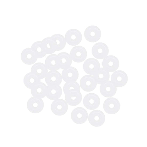 uxcell Silicone O-Rings, Pack of 30 VMQ Seal Gasket for Pipe Repair, 4mm OD 1mm ID 1.5mm Width, White