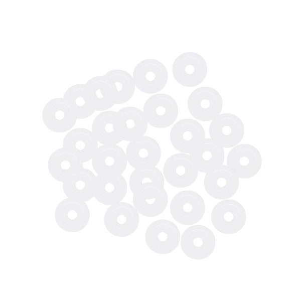 uxcell Silicone O-Rings, Pack of 30 VMQ Seal Gasket for Pipe Repair, 4mm OD 1mm ID 1.5mm Width, White