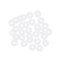 uxcell Silicone O-Rings, Pack of 30 VMQ Seal Gasket for Pipe Repair, 4mm OD 1mm ID 1.5mm Width, White