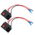 2pcs 10A 250V Rocker Switch Power Socket Inlet Module Plug 5A Fuse Switch with 18 AWG Wiring 3 Pin IEC320 C14 Connected Terminal Crimps and Wires
