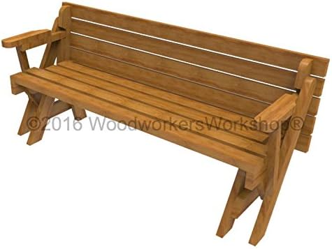 DIY Convertible Folding Bench/Picnic Table Plans