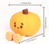 Generic 3 Dimmable Cute Pumpkin LED Night Light, Level Nursery Nightlight, Silicone Soft Light Lamp Gift, Rechargeable