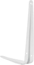 ZOENHOU 24 Packs White Shelf Brackets, 12 x 10 Inch Heavy-Duty Metal Steel Corner Brackets with Screws for Wall Shelves