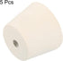 MECCANIXITY Rubber Tapered Plug 32mm to 42mm White with 8mm Hole Test Tubes Bungs Stopper for Lab Home, 5 Pieces