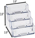 SOURCEONE.ORG 4 Pocket Clear & Black Acrylic Business Card Holder