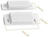 JING MC-31 Switch,Sets 2 Magnetic Reed Switch NC Surface Mount Door Window Alarm, Magneti Door Switch, Contact Sensor